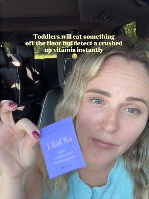 TikTok post by @thatmamasamismith for EllaOla. Caption reads: [...] having an easy multivitamin option like....