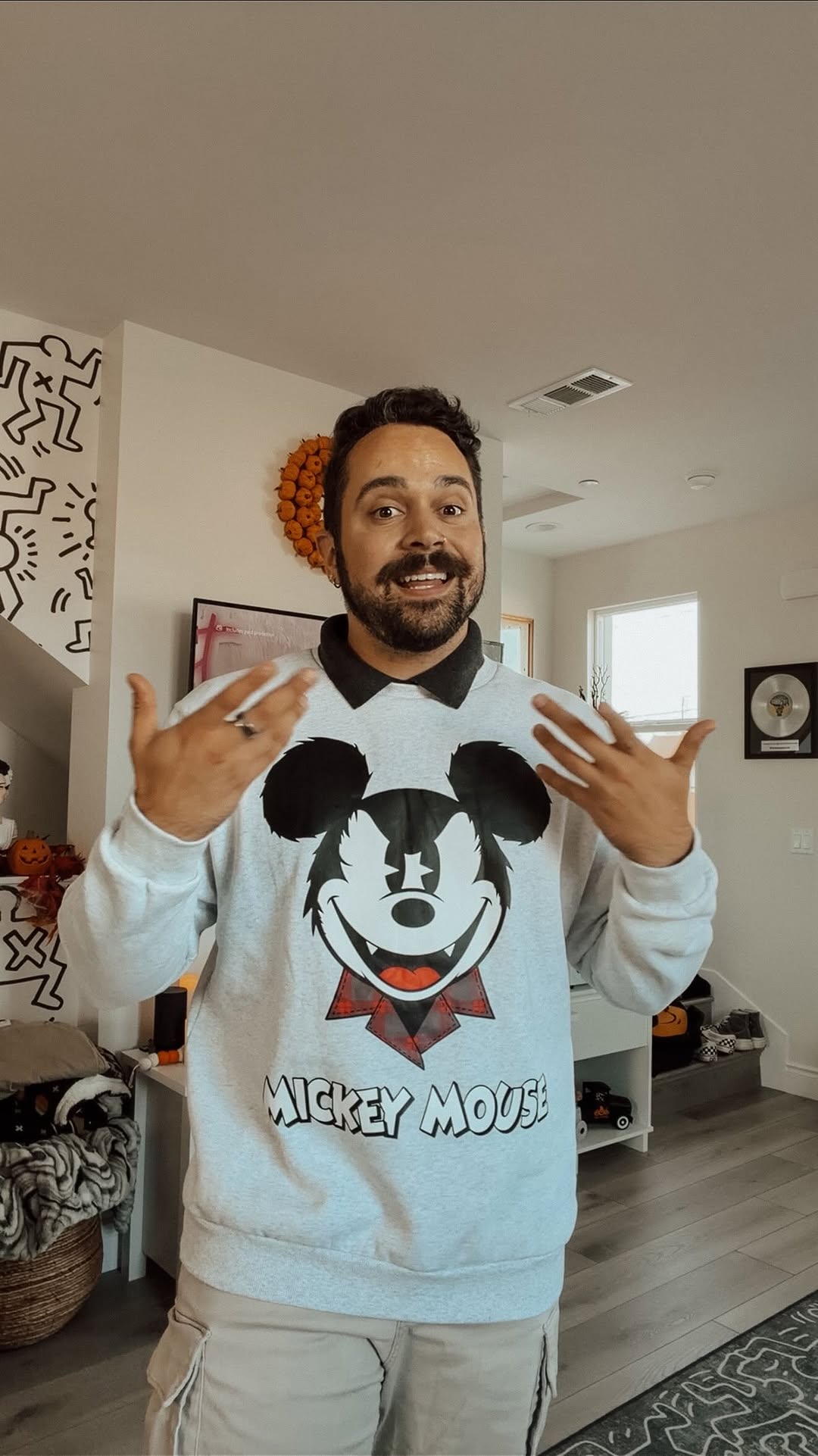 Instagram post by @blakespopnook for Disney Store. Caption reads: we are 9 days away from halloween! 🎃 opening our....