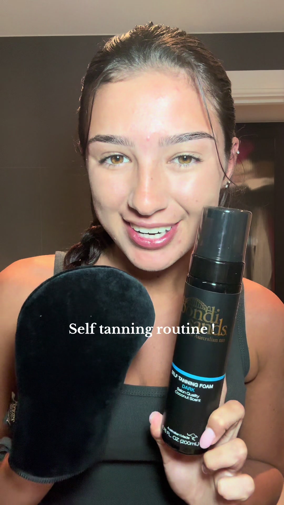 TikTok post by @isseypovs for Bondisands. Caption reads: [...] glow! Available at @LOOKFANTASTIC....