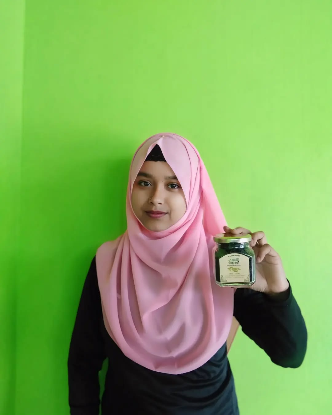 Instagram post by @liza__aktar for Blue Nectar. Caption reads: Thank you so much ❤️😊@bluenectar_ayurved for....
