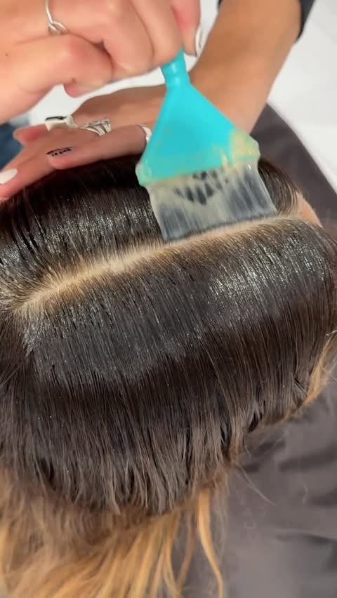 Instagram post by @hairbrained_official for Moroccanoil Professionals. Caption reads: ’Tis the season for stunning color—fast!....
