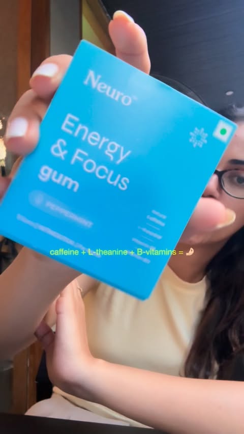 Instagram post by @taashithukrall for Neuro. Caption reads: as someone who always has 93,725 tabs open in her....