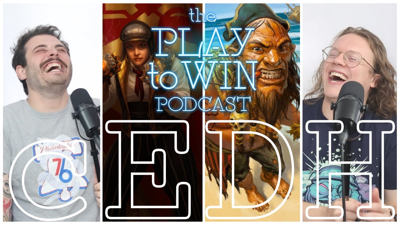 YouTube post by @PlaytoWinMTG for Dragon Shield. Caption reads: THE TOP 10 MOST UNDERRATED CARDS IN cEDH RIGHT NOW.