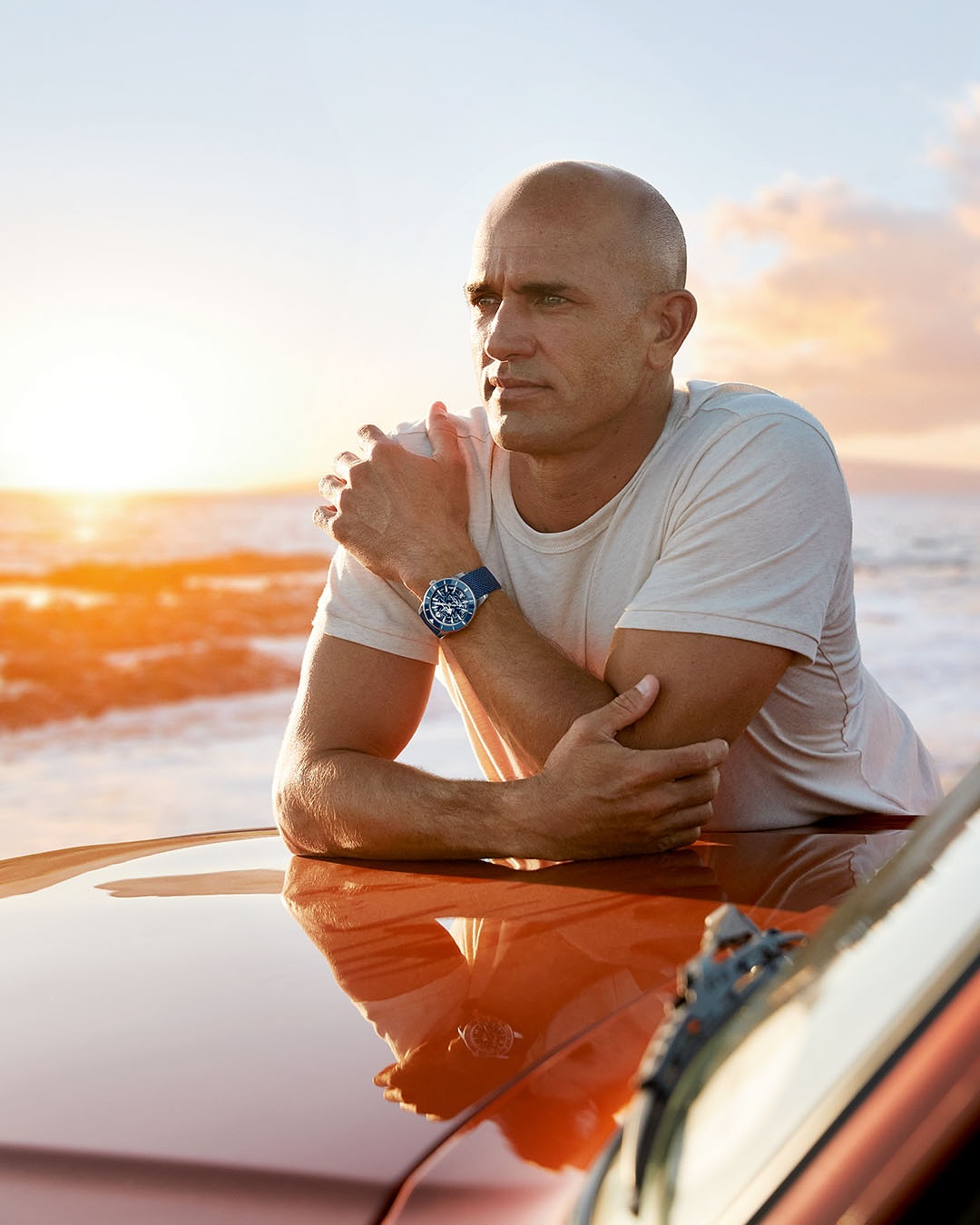 Instagram post by @kellyslater for BREITLING. Caption reads: This one means a lot. 🌴 
Introducing the....