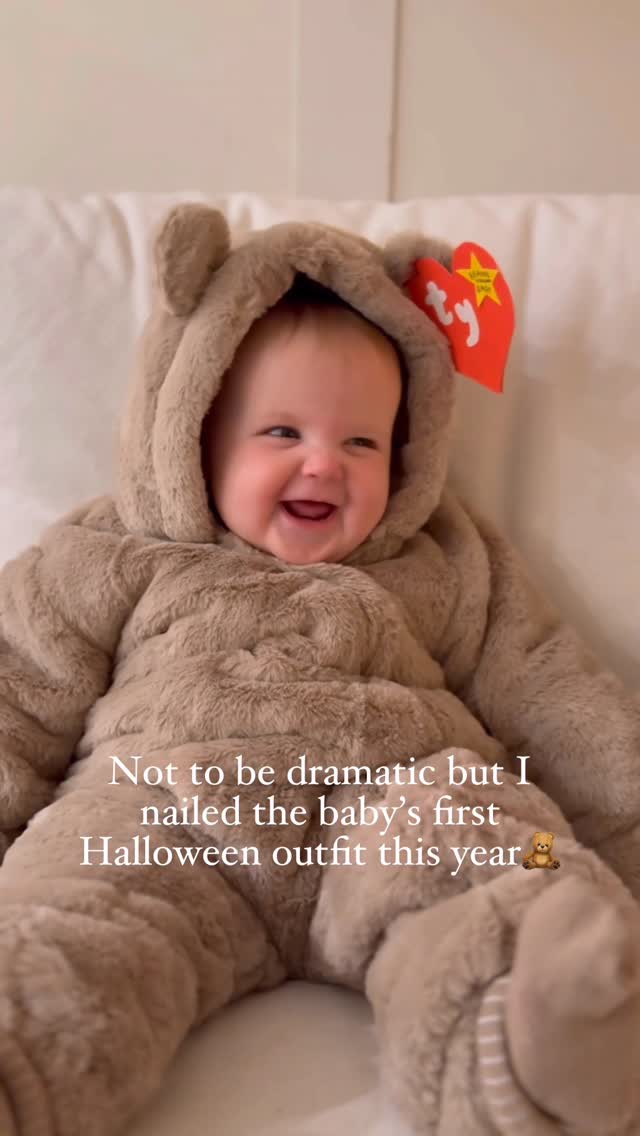 Instagram post by @jade.sweeney_ for Matalan. Caption reads: CUTEST TRICK OR TREATER EVER 🧸❤️

Pretty cosy and....