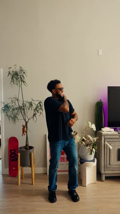 Instagram post by @cardo1o for Levi's. Caption reads: Fall uniform is just the @levis 501 doing what....