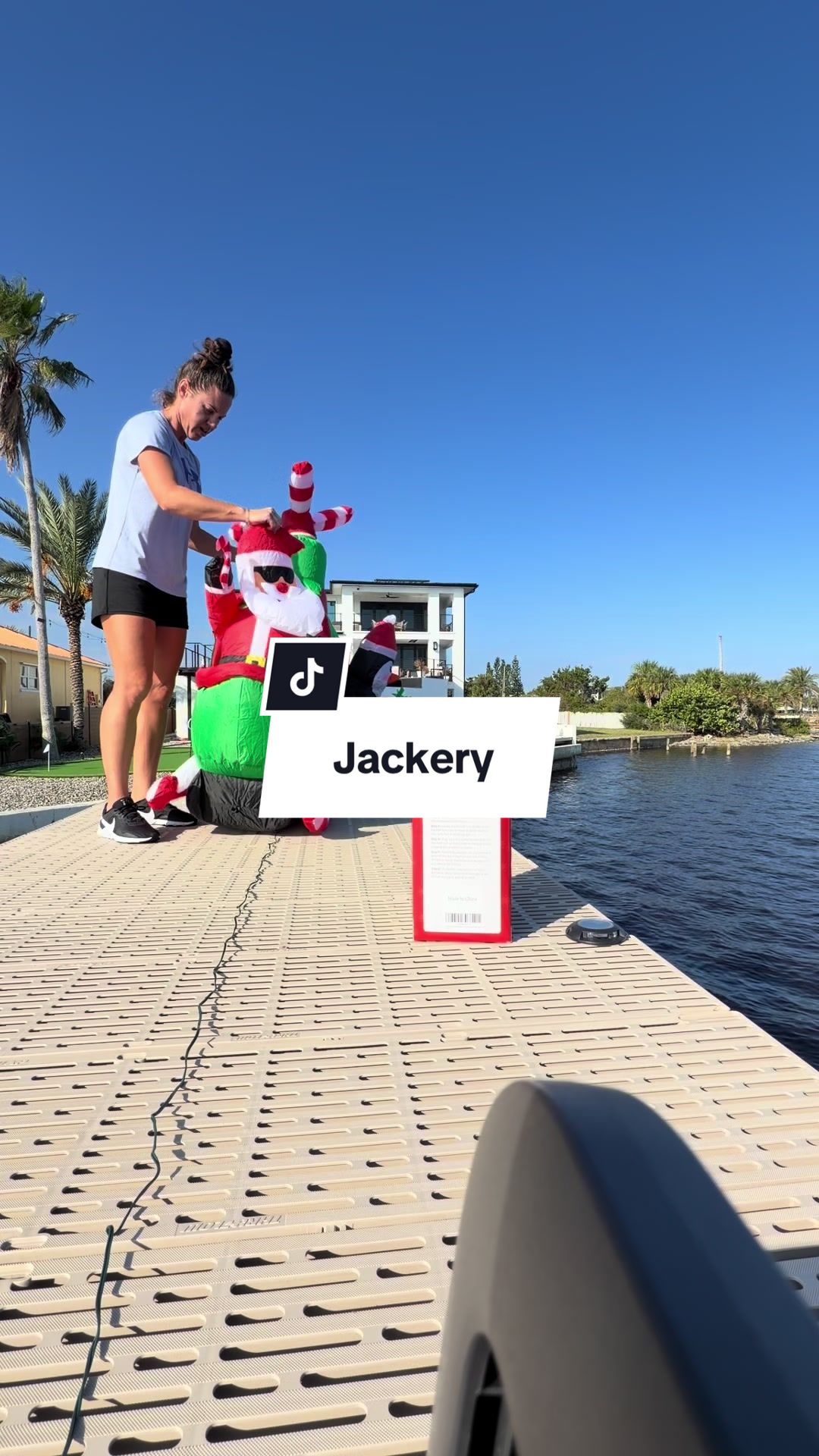 TikTok post by @eastcoastdiy for Jackery. Caption reads: Jackery Black Friday Sale Up to 65% Off- Lowest....