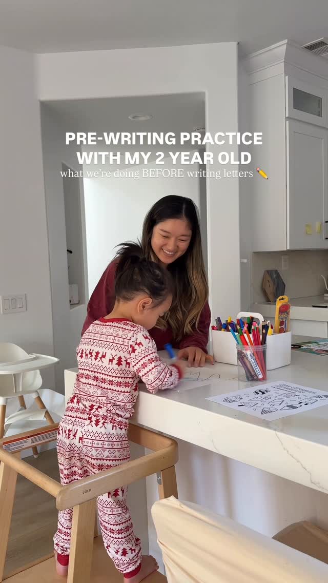 Instagram post by @winniekison for Crayola. Caption reads: examples on what to do for 12-18 months, 18-24....