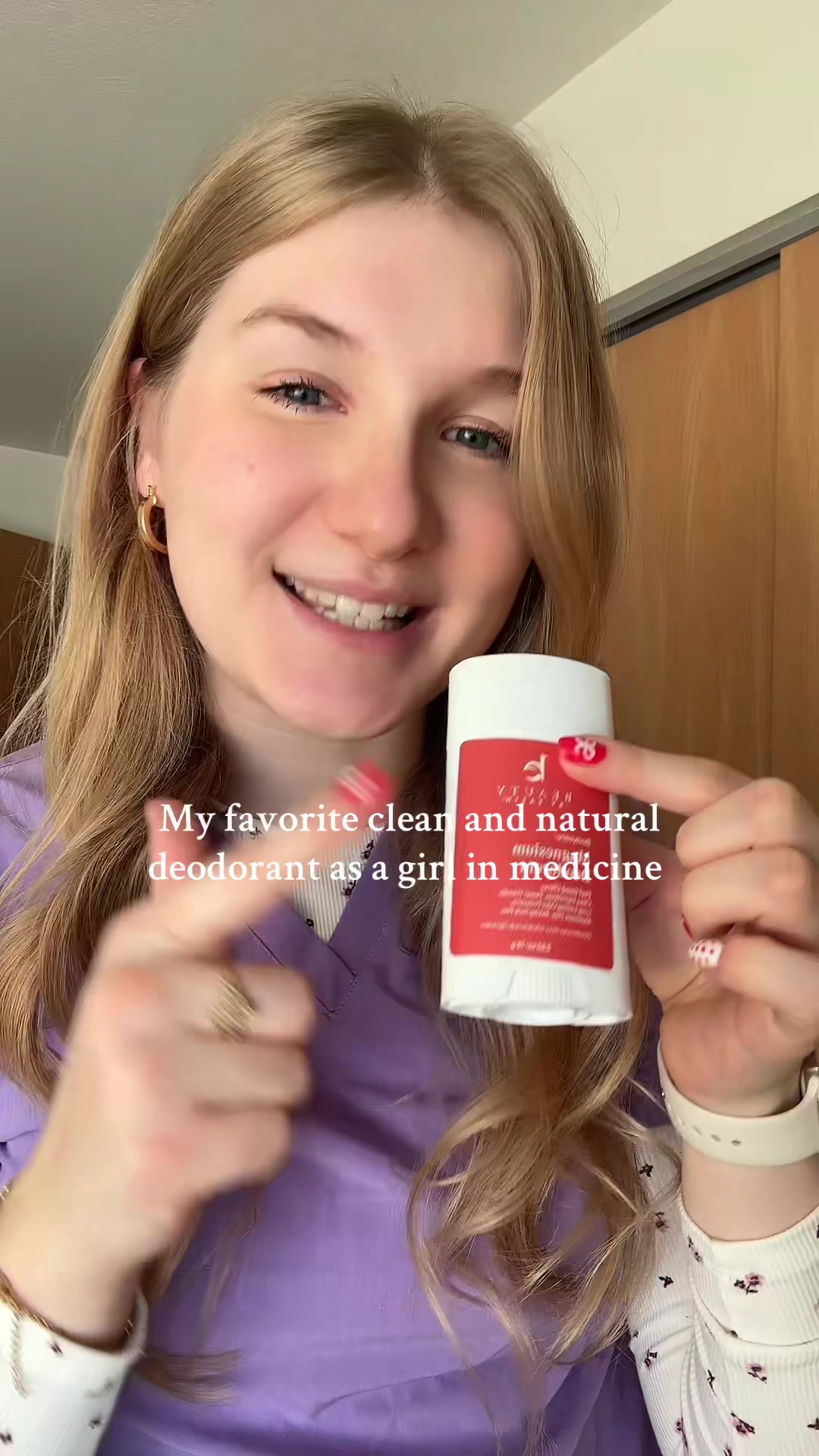 TikTok post by @life.with.eeli for Beauty By Earth. Caption reads: [...] is hands down the best deodorant!! @Beauty....