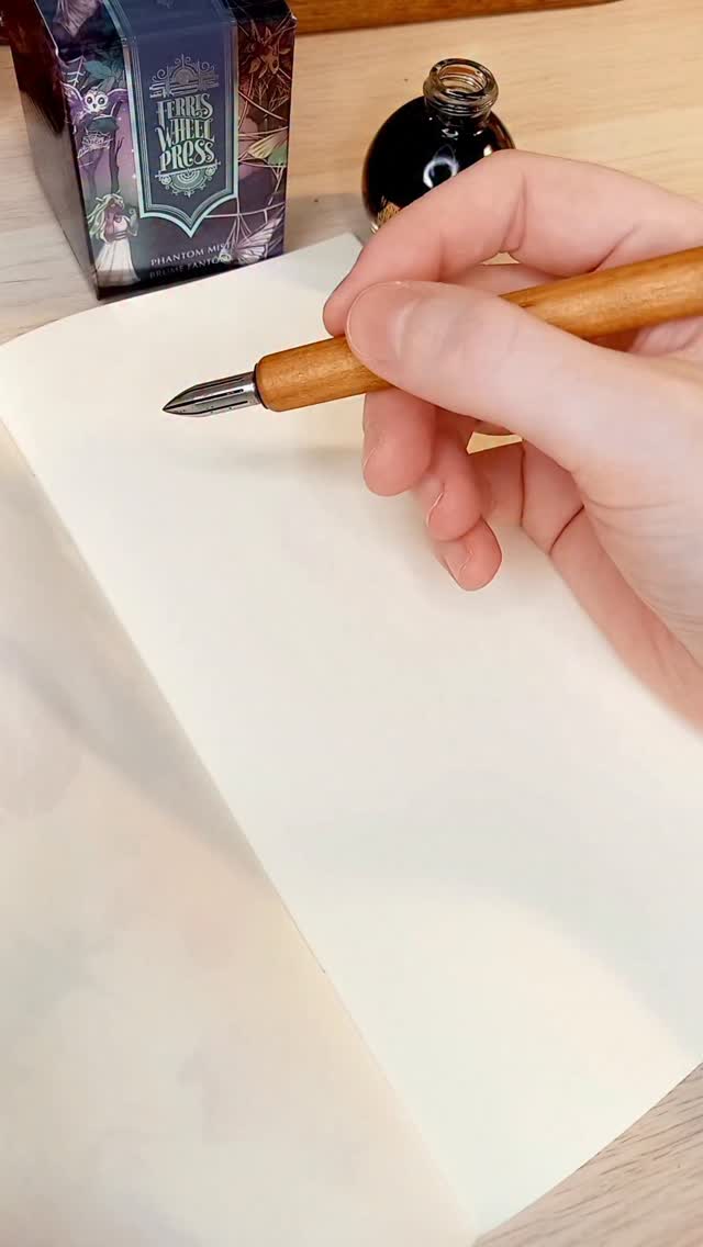 Instagram post by @my_travelers_notebook for Lochby. Caption reads: Such a nice fall color ink from @ferriswheelpress....