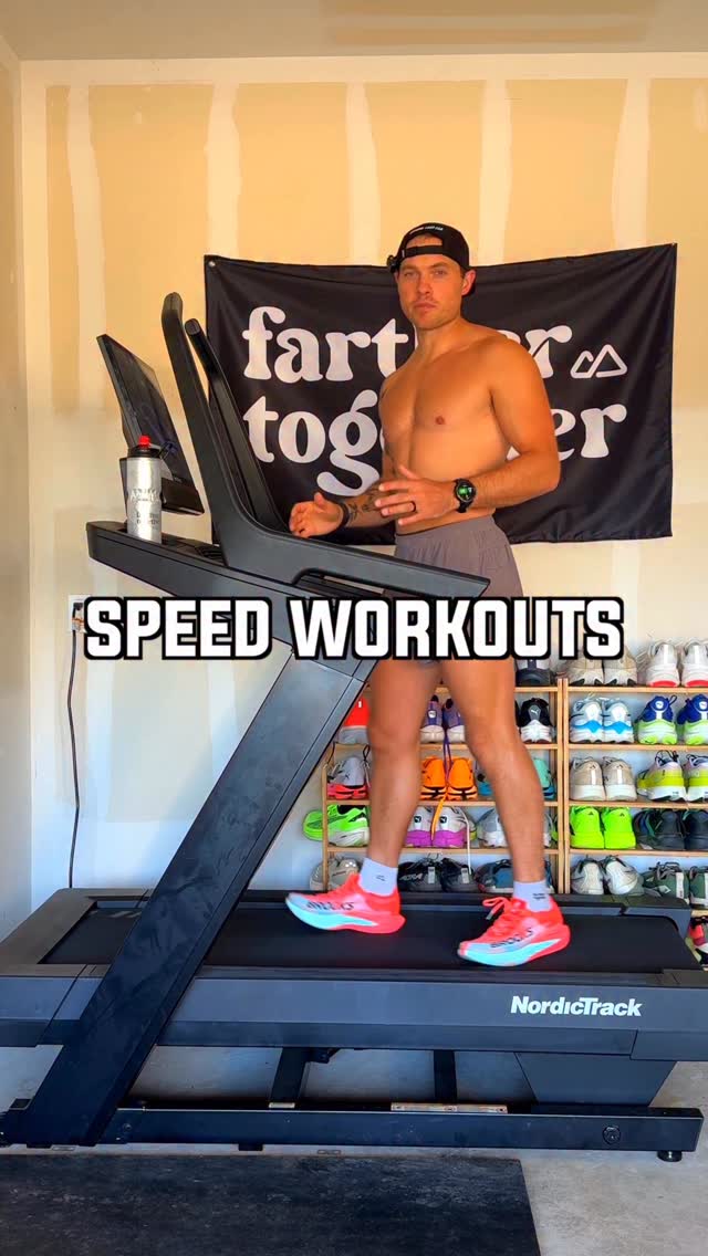 Instagram post by @jeremymille.r for NordicTrack. Caption reads: One of My Favorite Running Speed Workouts....