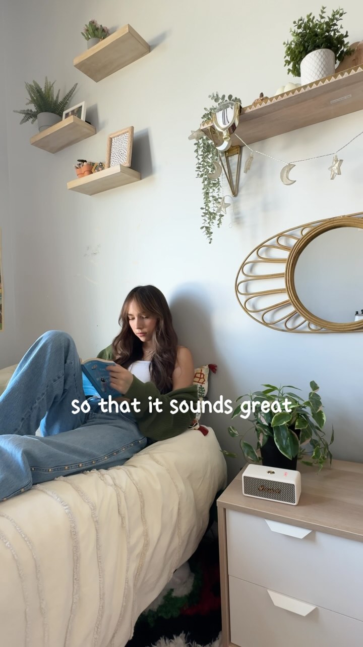 Instagram post by @thebeekid for Marshall Headphones. Caption reads: unboxing and bringing the Emberton III speaker by....