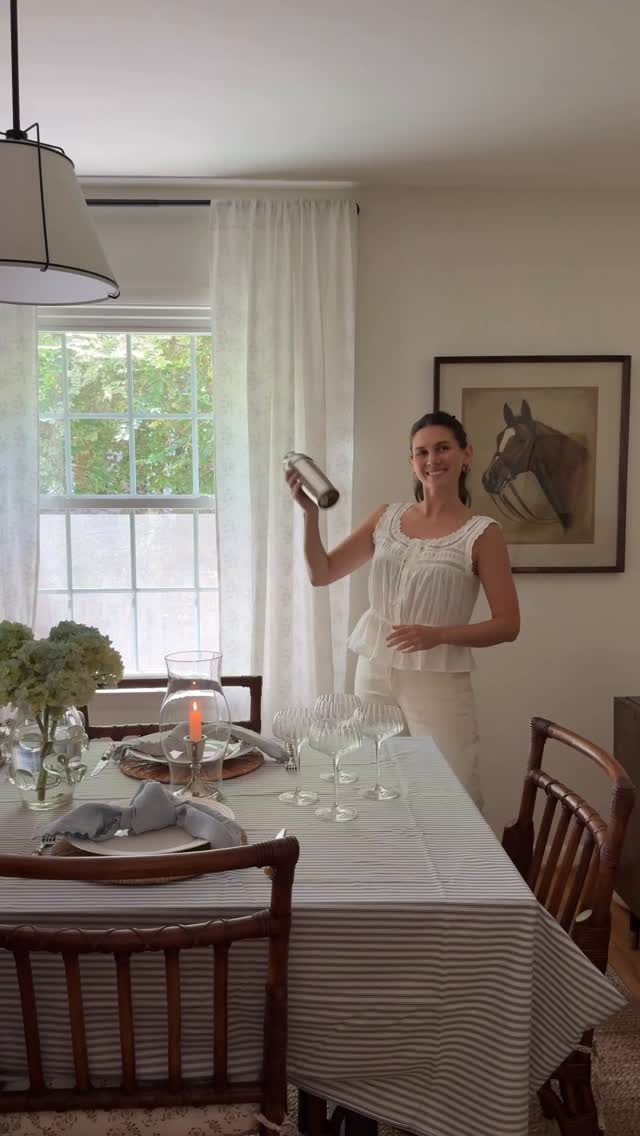Instagram post by @mariannesides for Electrolux. Caption reads: Let’s prep for a dinner party 🥂 Before setting....