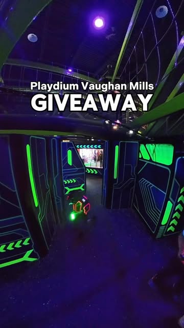 Instagram post by @playdiumca for Fun Things Toronto. Caption reads: [...] arcade games TO ENTER: ✅ Follow....