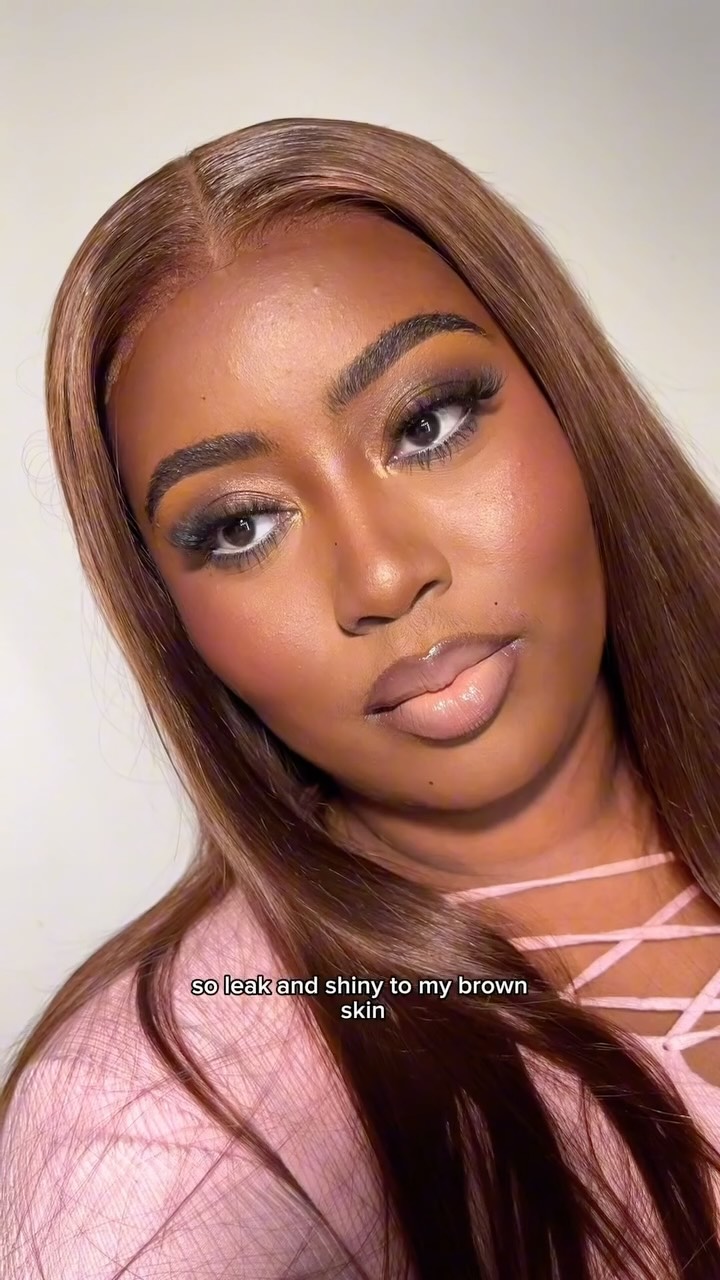 Instagram post by @_bridanielle for Mscoco Hair. Caption reads: Brown hair on brown skin>>>>> this @mscoco_hair....