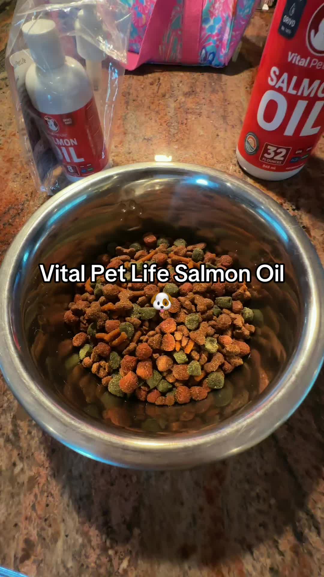 TikTok post by @cupcake_1615 for Vital Pet Life. Caption reads: @Vital Pet Life 🐶 daily reminder to make sure you....