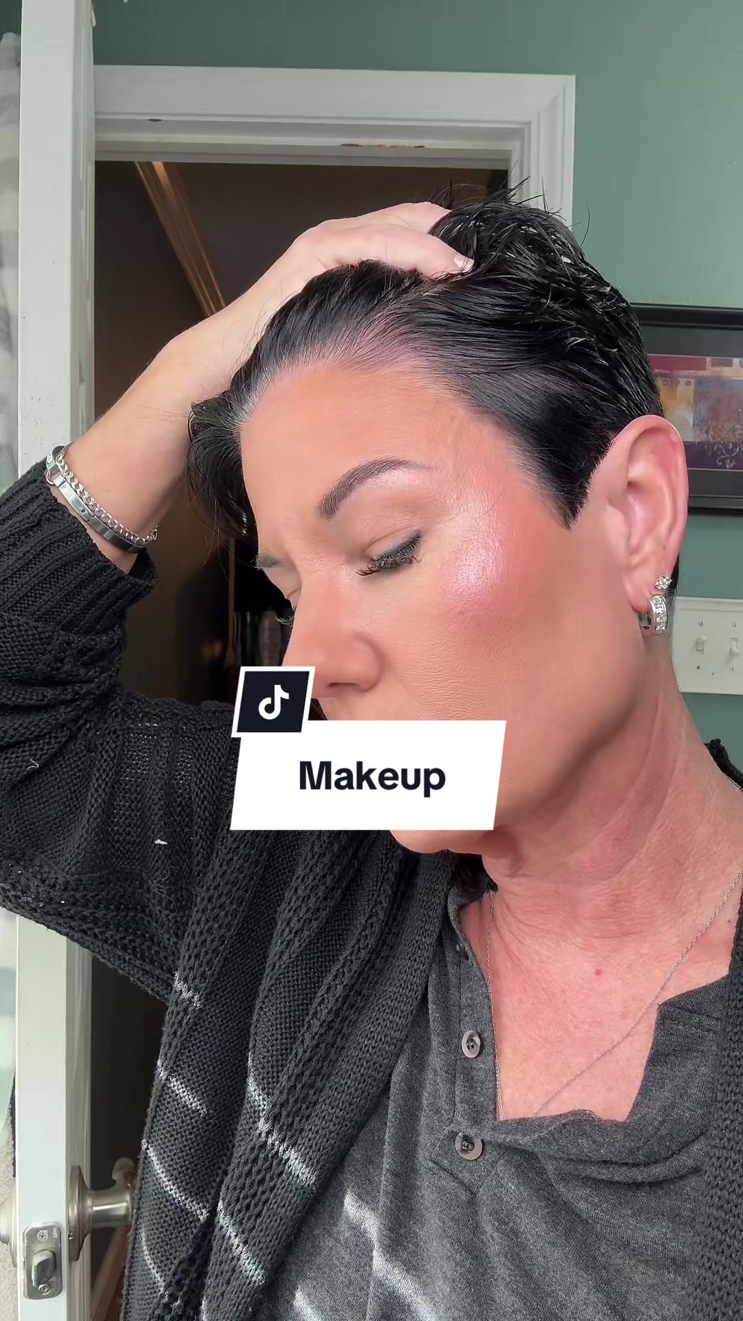 TikTok post by @leighb_rn for – Laura Geller. Caption reads: Makeup for older women. For me, It’s Laura Geller!....