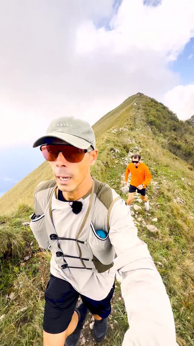 Instagram post by @cecemaestri for Visit Trentino. Caption reads: 🚵‍♂️ Can a cyclist handle a real trail running....