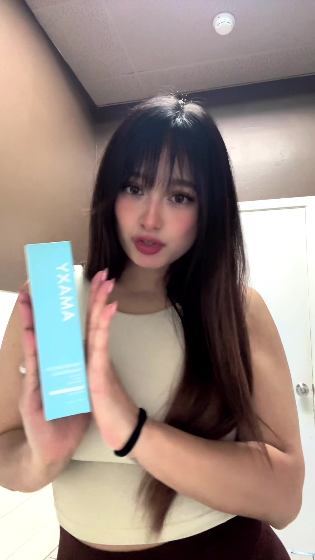 TikTok post by @cabrera.c95 for AMAXY Beauty. Caption reads: Don’t worry ladies I took off the filter! 🫶 it....