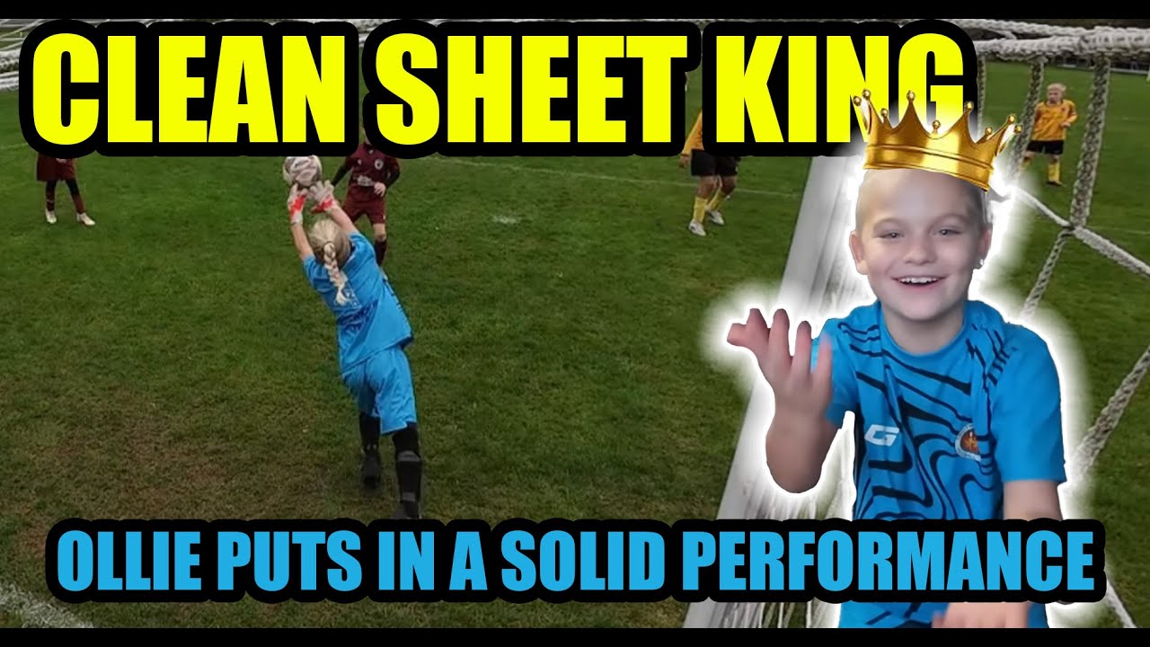 YouTube post by @fatherandsongoalkeeping for XbotGo. Caption reads: Ollie Is a Clean Sheet KING with a rock solid....