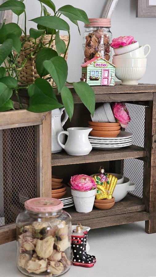 Instagram post by @diybeautify for Old World Christmas. Caption reads: [...] garden ornaments I received from....