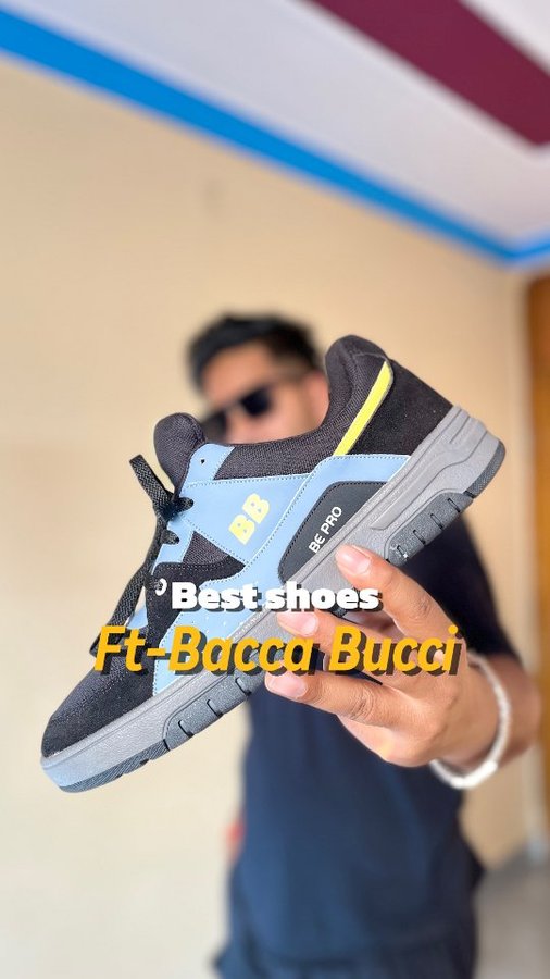 Instagram post by @akshaygupta_ak for Hobo.Video. Caption reads: [...] Bacca Bucci! 🔥👟 #bepro #baccabucci....