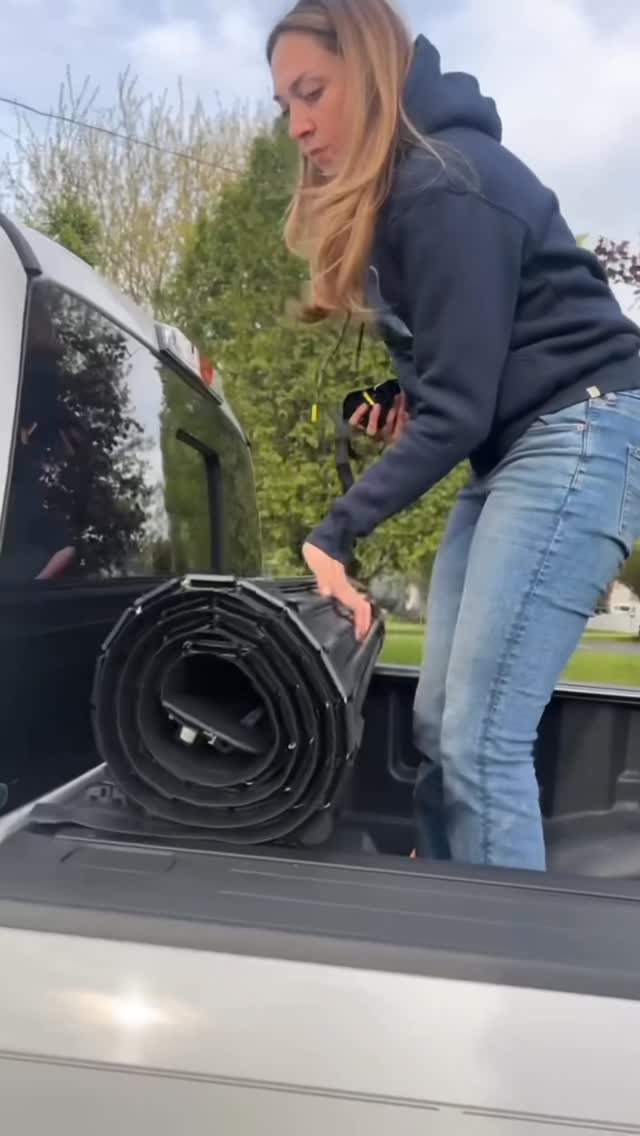 Instagram post by @that1320chick for RealTruck. Caption reads: [...] wondered how easy it is to install a....