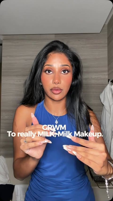 Instagram post by @samanthatalu for Milk Makeup. Caption reads: Milk Makeup really said here’s a stick for [...].