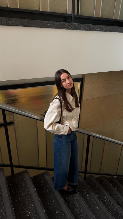 Instagram post by @laraaceliaa for ABOUT YOU. Caption reads: anzeige GRWM for the @aboutyou show wearing....