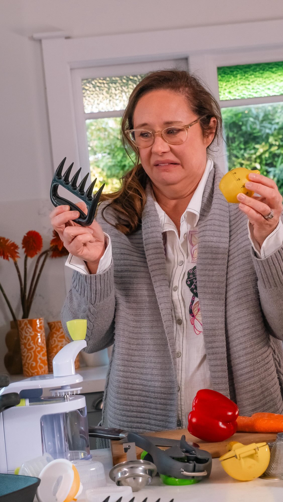 Instagram post by @melindabuttle for EveryPlate. Caption reads: The avocado slicer is not slicing, and the....