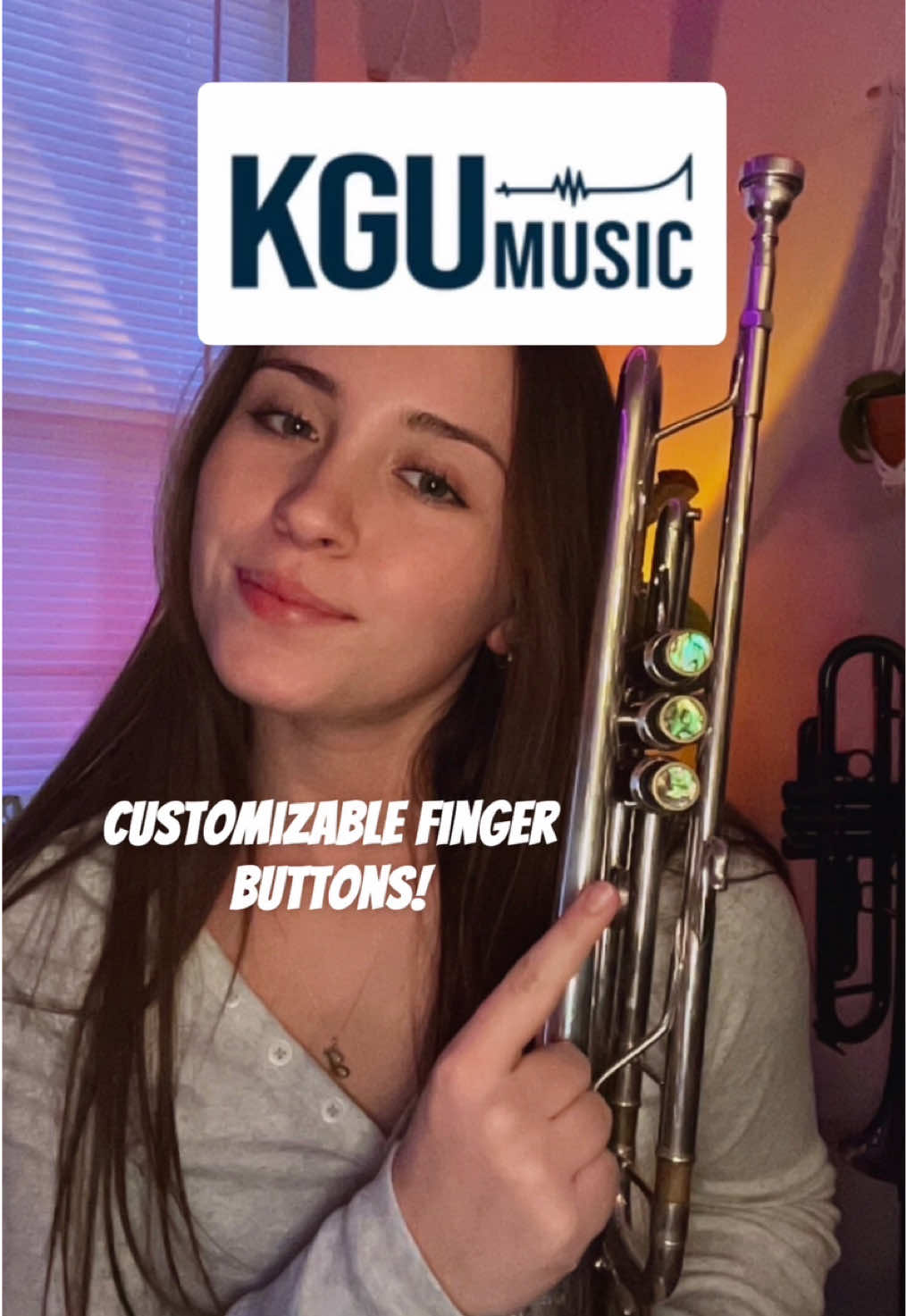 TikTok post by @trumpetjulia for Kgumusic. Caption reads: @KGUmusic Such a fan of these!! Thank you so [...].