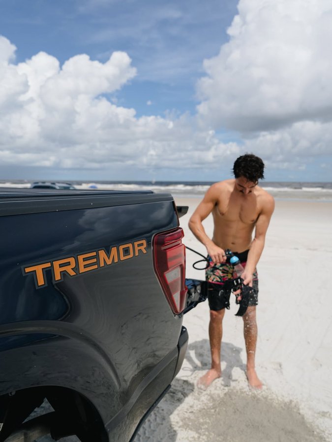 Instagram post by @guentheroka for Liquid Force. Caption reads: #Ford_Ambassador The off season is here and you....