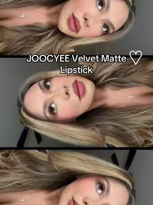TikTok post by @gabbyrys for JOOCYEE US. Caption reads: [...] #fy #fyp #lipstick #falldealsforyou @JOOCYEE....