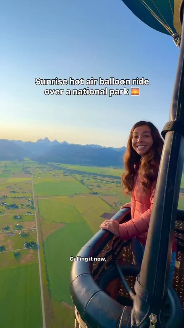 Instagram post by @heymeagan for Travel + Leisure. Caption reads: The best way to see a national park? From the sky.....