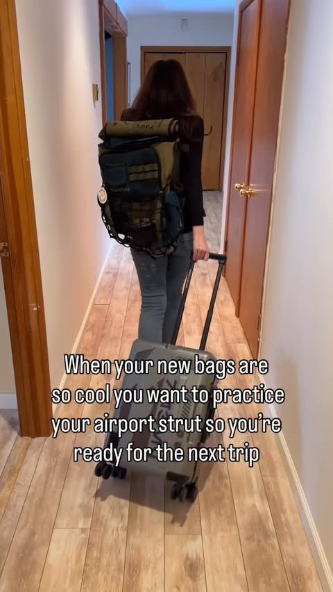 Instagram post by @jen_markham for Heroes Villains. Caption reads: [...] and Rebel pilot carry-on are from....