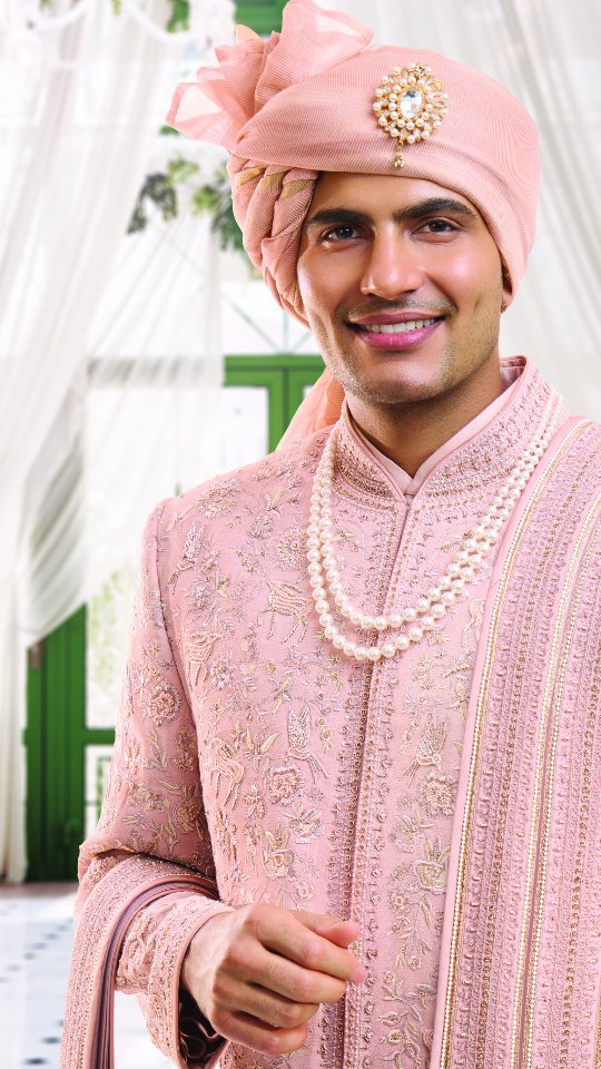 Instagram post by @manav.manglani for Tasva. Caption reads: [...] redefines the new-age groom with #Tasva —....