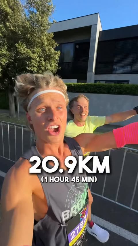 Instagram post by @lambrosarmy for Brooks Running. Caption reads: [...] but we got the job done! Thank you....