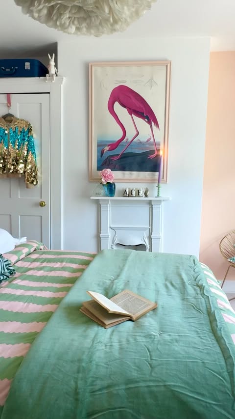 Instagram post by @maxinebradystyling for furn.. Caption reads: [...] sanctuary too? 💗 Bedding from @hellofurn....