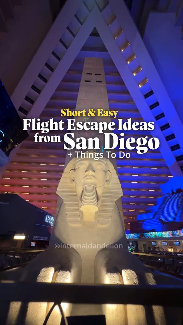 Instagram post by @internaldandelion for MGM Resorts. Caption reads: Flight escapes that are only one hour away from....