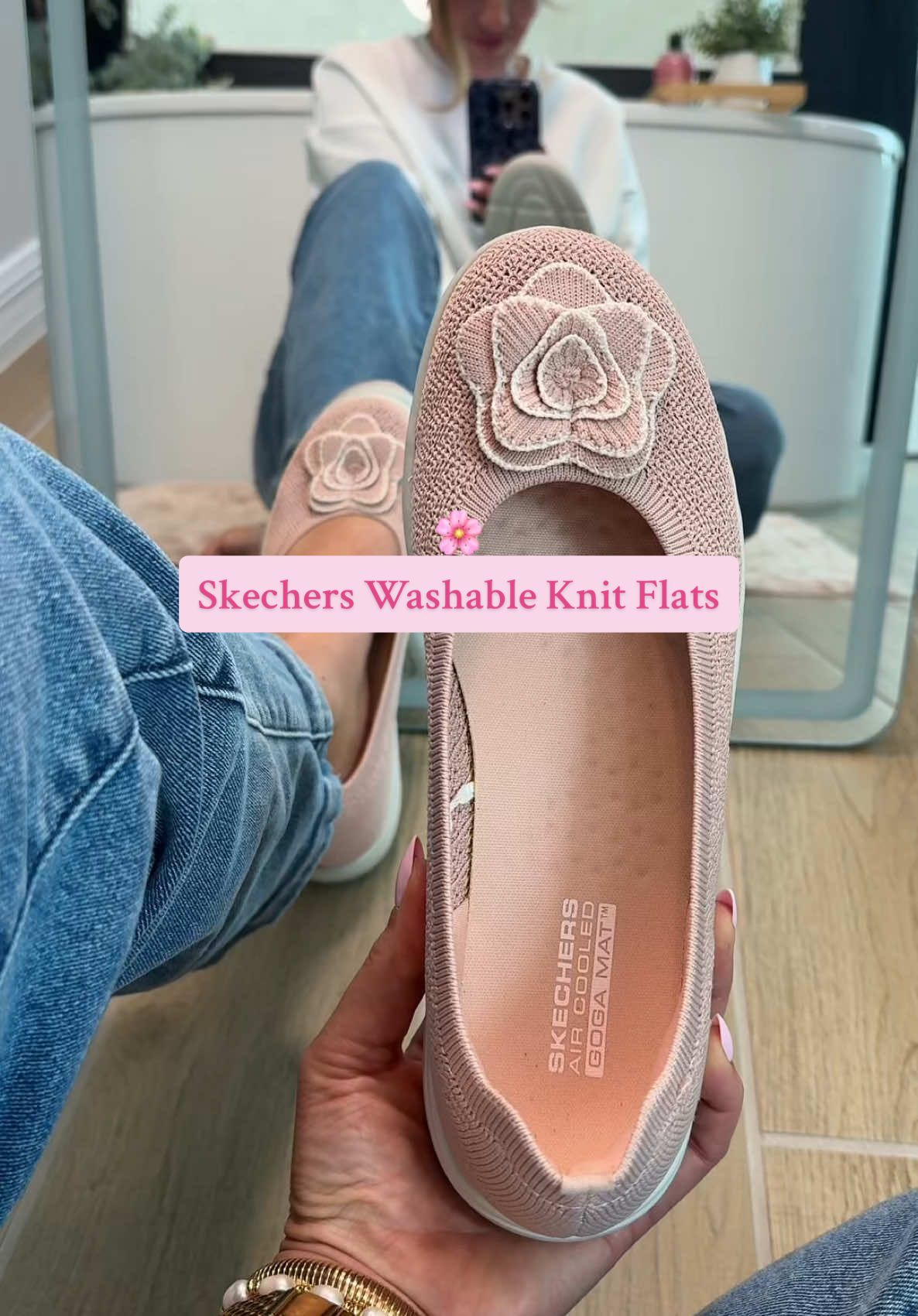 TikTok post by @michellerene for QVC. Caption reads: [...] #tiktokshopholidayhaul #qvcloyaltyprogram....