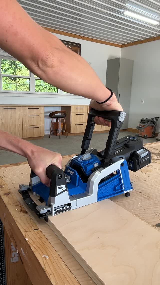 Instagram post by @woodshopdiaries for Kreg Tool. Caption reads: You know how much I love my @kregjig 720 AD
But....