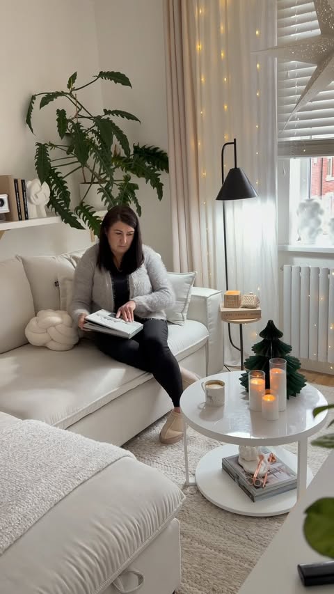 Instagram post by @scandi_uk for The Influence Room. Caption reads: A new lamp has just found its place in our room....