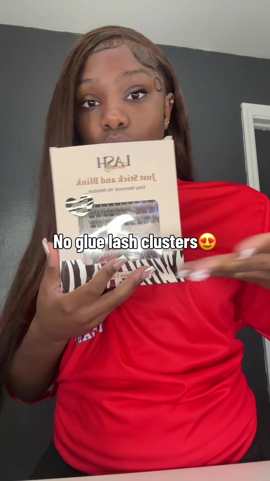 TikTok post by @thereall.madi for Lashterally. Caption reads: [...] a life changer, quick and easy!😍🤏🏾....