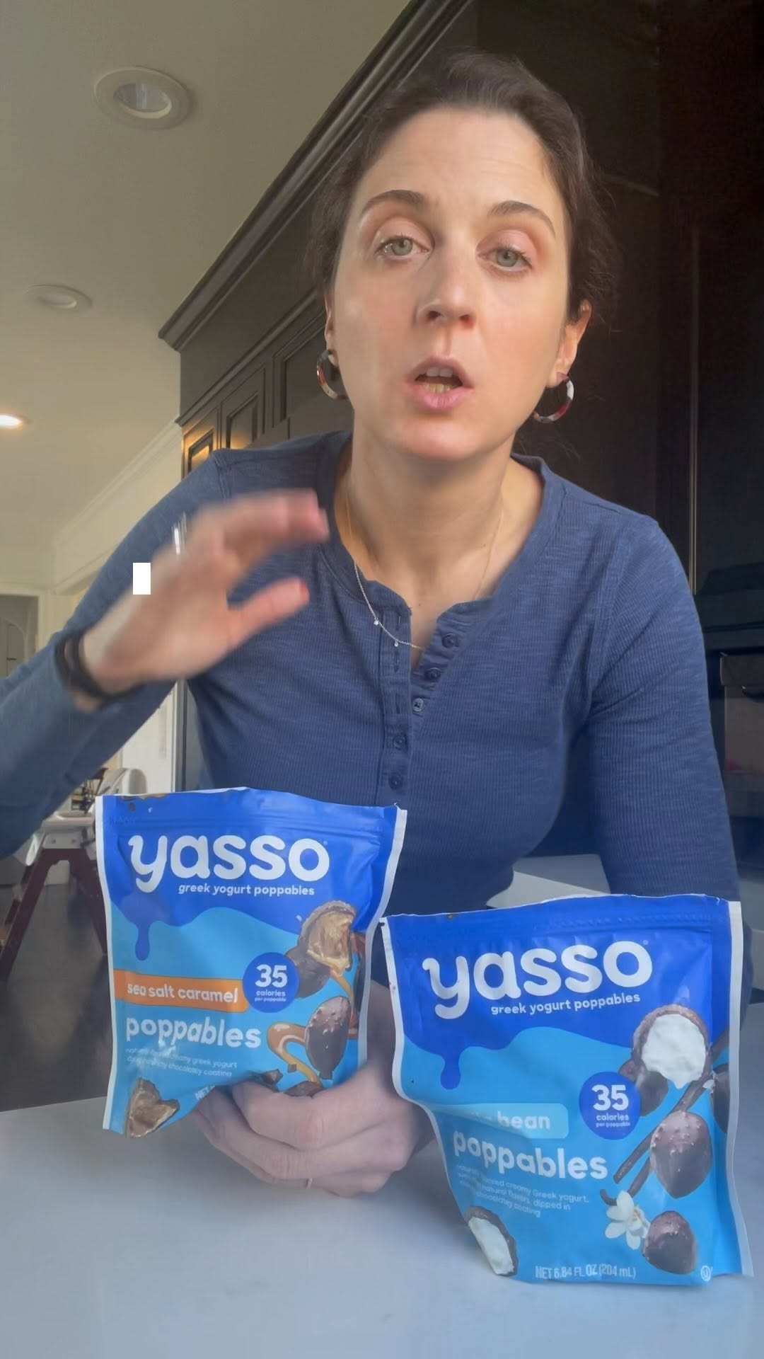 Instagram post by @bigtimeadulting for Yasso. Caption reads: Yasso poppables challenge tonight, who’s with me?!....