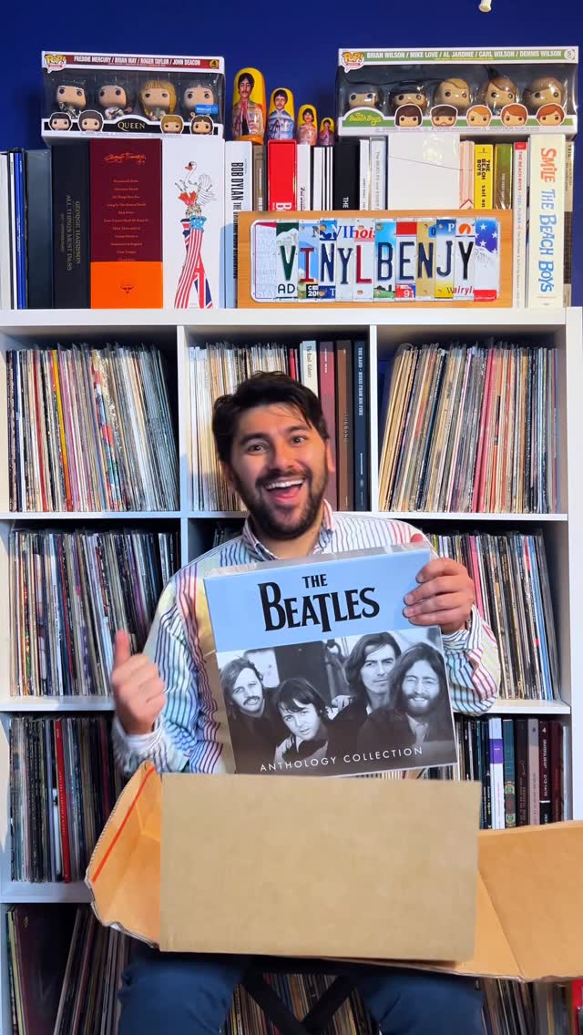 Instagram post by @vinylbenjy for Universal Musiek. Caption reads: I’d like to give a BIG thank you to @thebeatles....