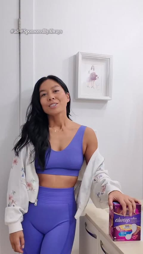 Instagram post by @trishaenriquez for Always. Caption reads: To all my girls who are always on the move - we....