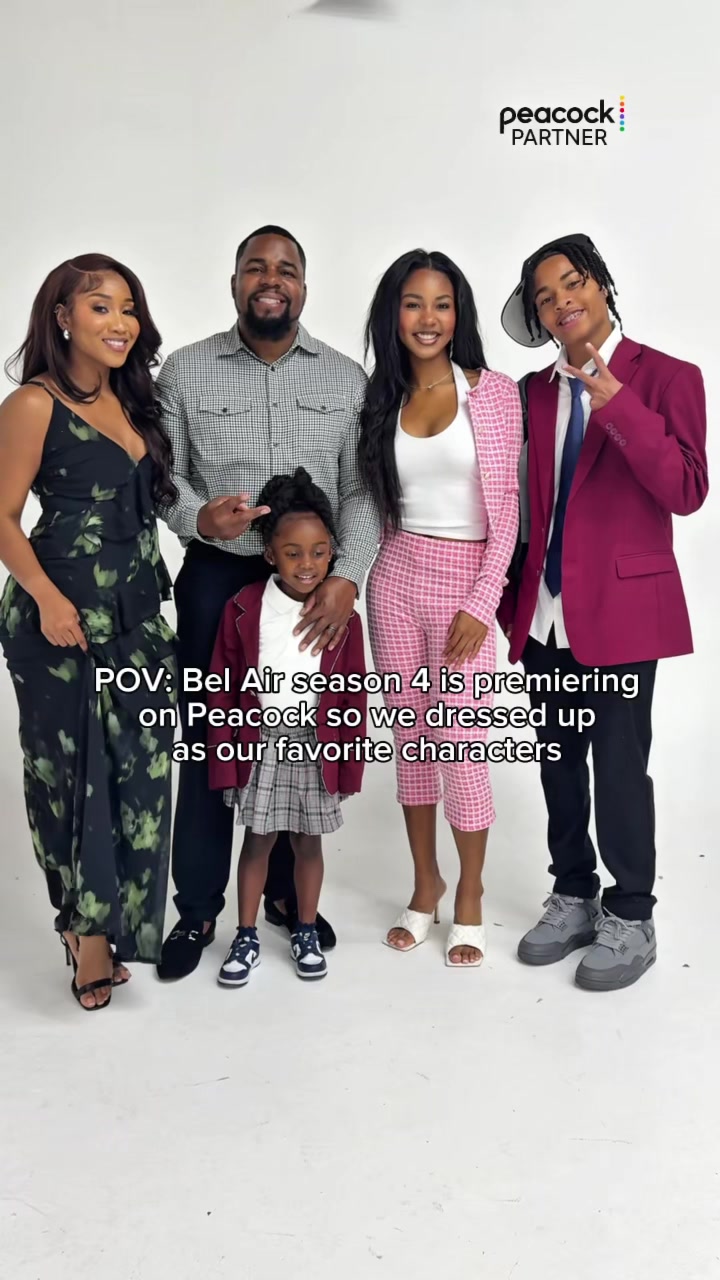 TikTok post by @lifewithcina for Peacock TV. Caption reads: #PeacockPartner The fourth and final season of....