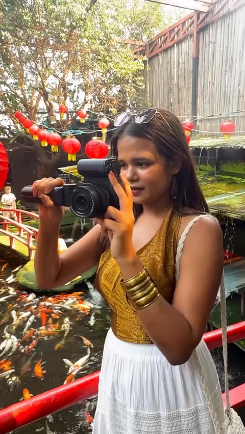 Instagram post by @aa.kancha for Sony. Caption reads: From a basic phone camera to @sony 😭❤️✨....
