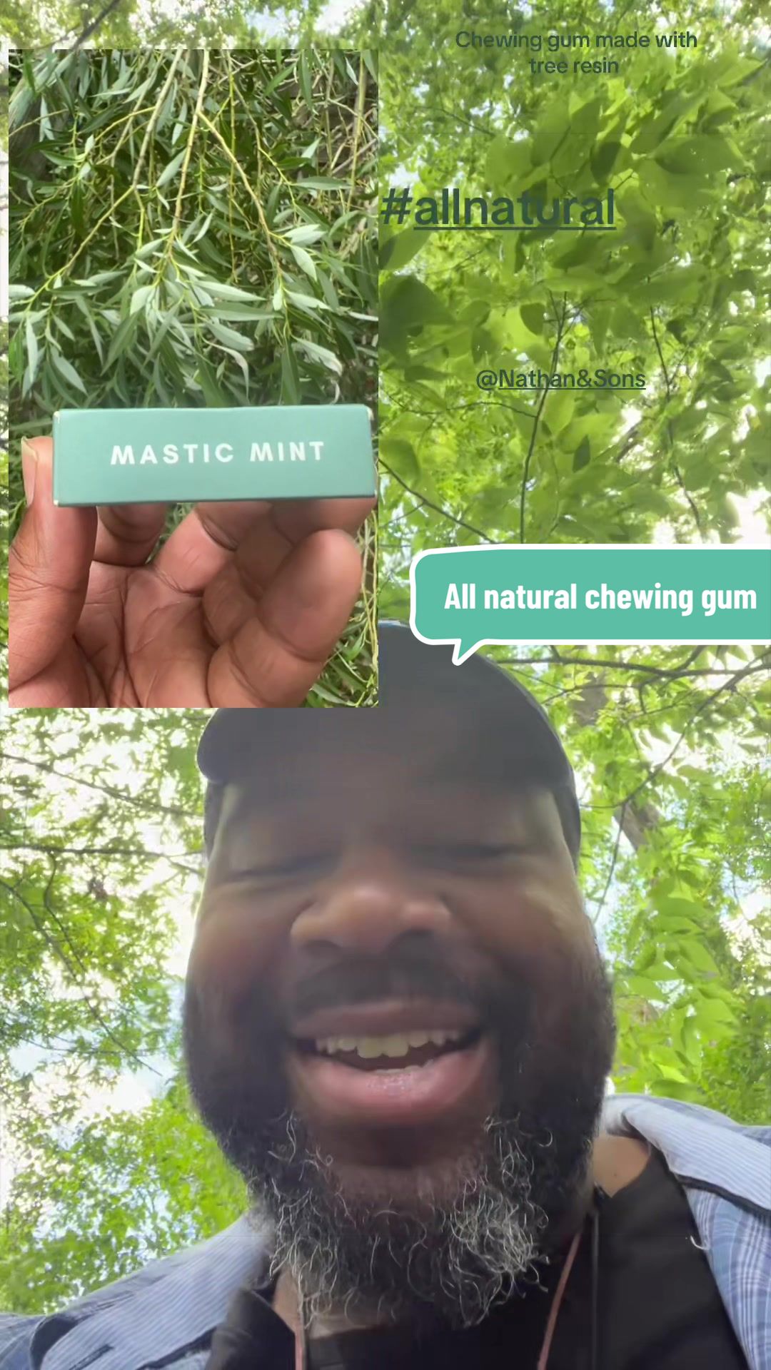 TikTok post by @maatmcfly for Nathan & Sons. Caption reads: [...] with no sugars, made with Tree resin @Nathan....
