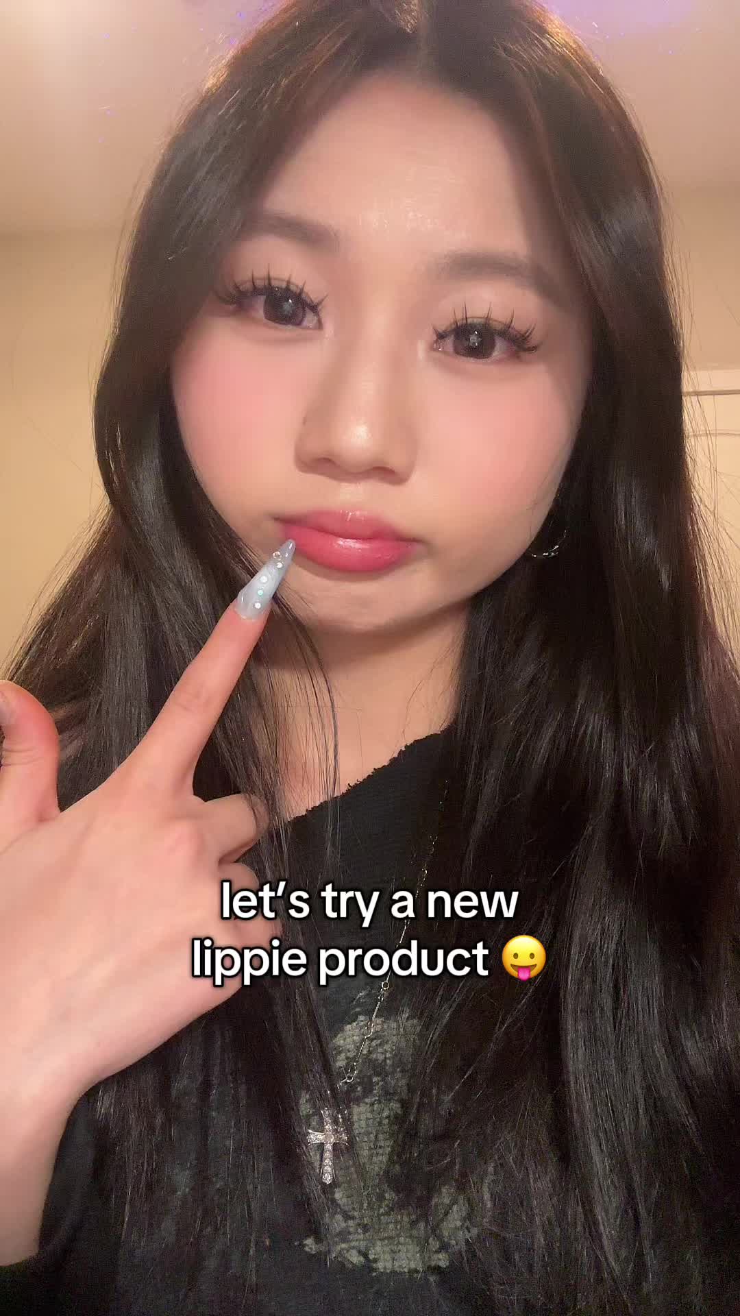 TikTok post by @imgorgasf for Mistine. Caption reads: trying out @mistine.us 😼.
